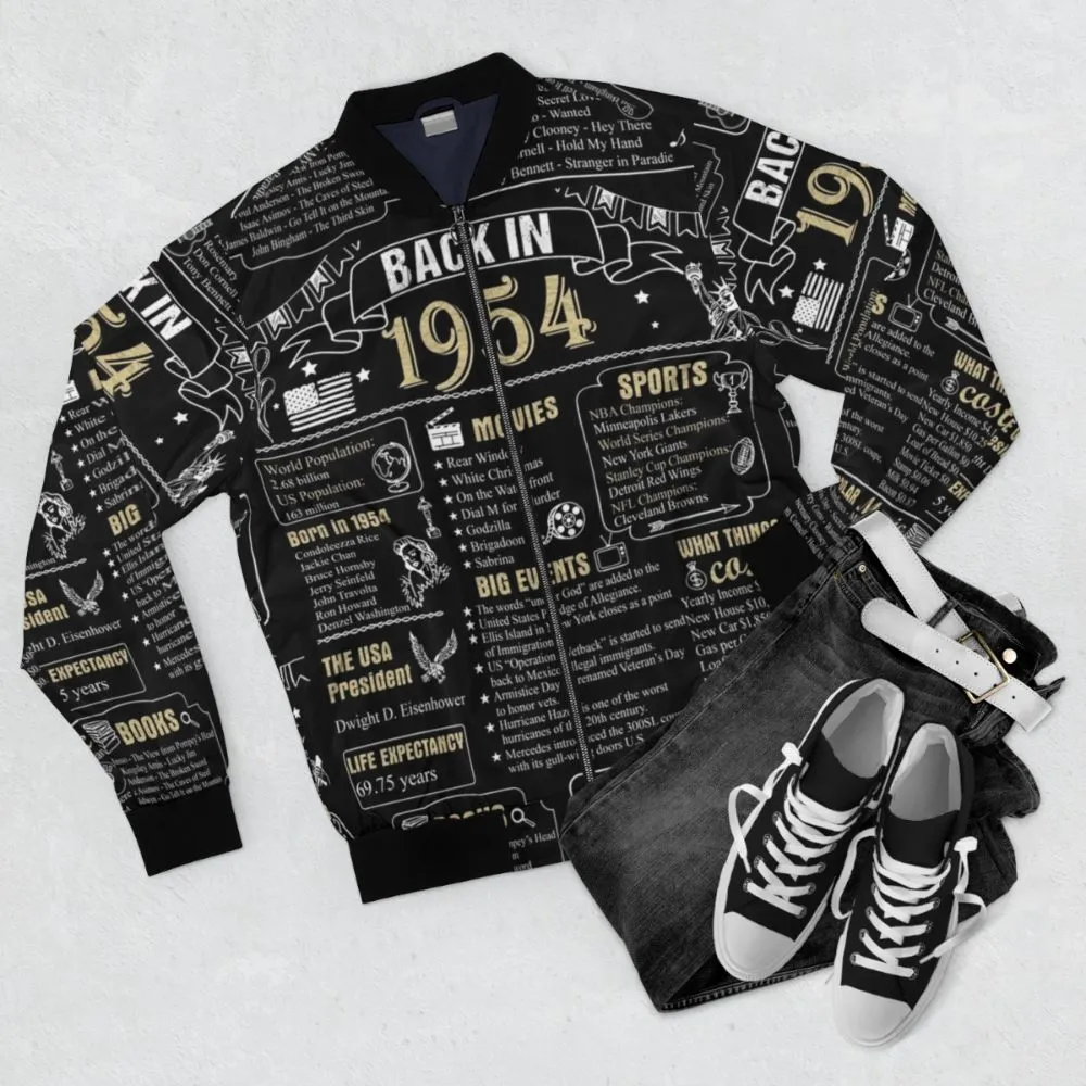 1954 Vintage Bomber Jacket - 68th Birthday Gift