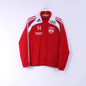 Adidas Bedburger BV Boys 14 Age 164 Track Top Jacket Red Football Light Top