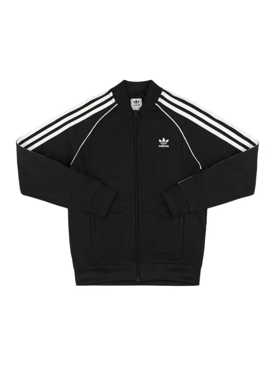 adidas Originals   Logo recycled poly tech track jacket 