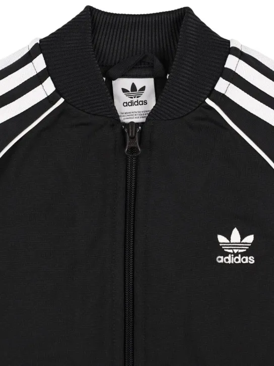 adidas Originals   Logo recycled poly tech track jacket 