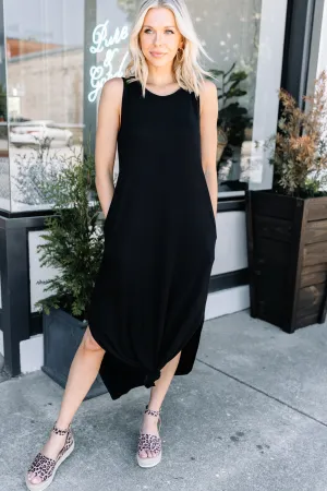 All Day Adventures Black Tank Maxi Dress