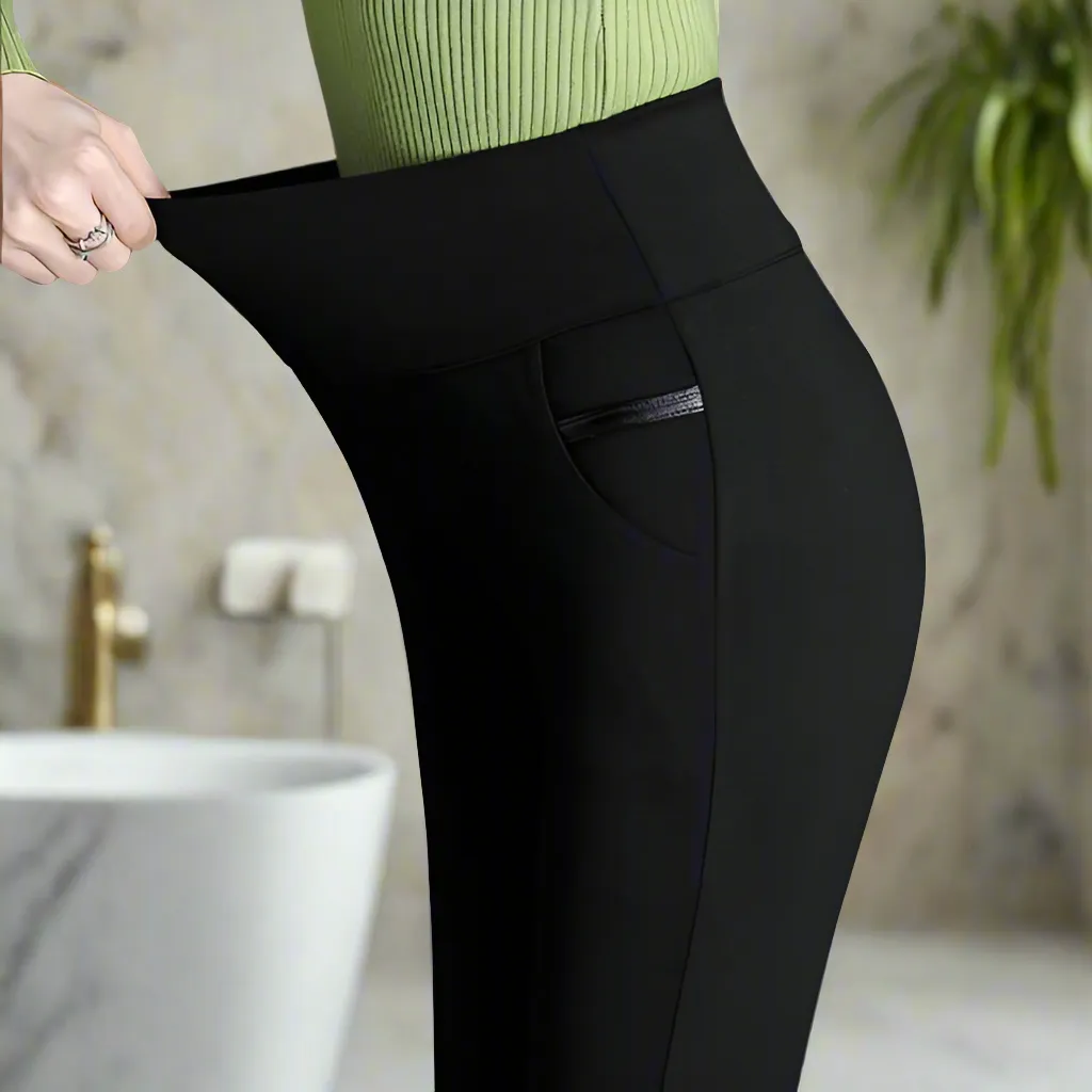 ALTAYSKIY Comfortable High Elastic Waist Pencil Pants