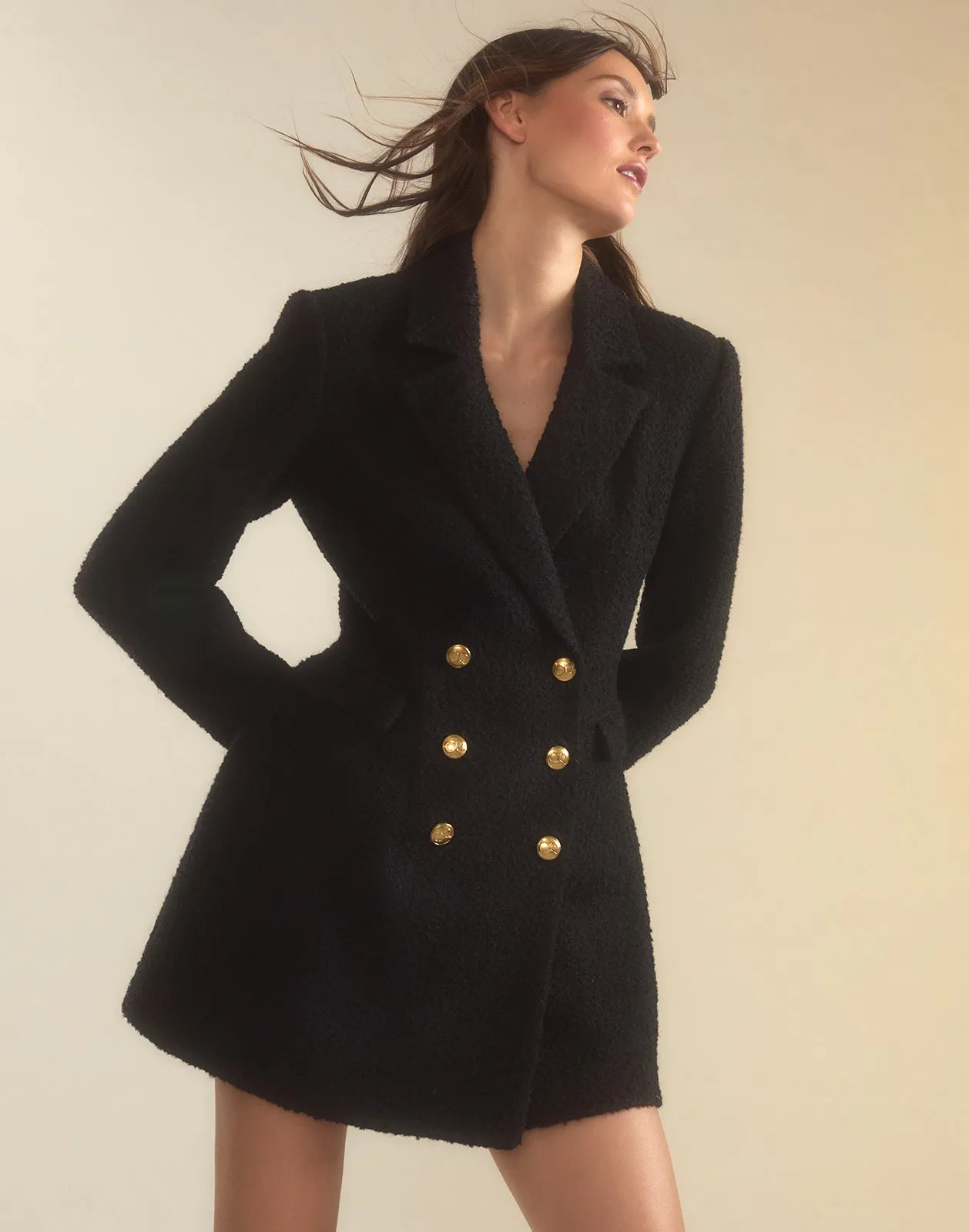 Bardot Bouclé Blazer Dress