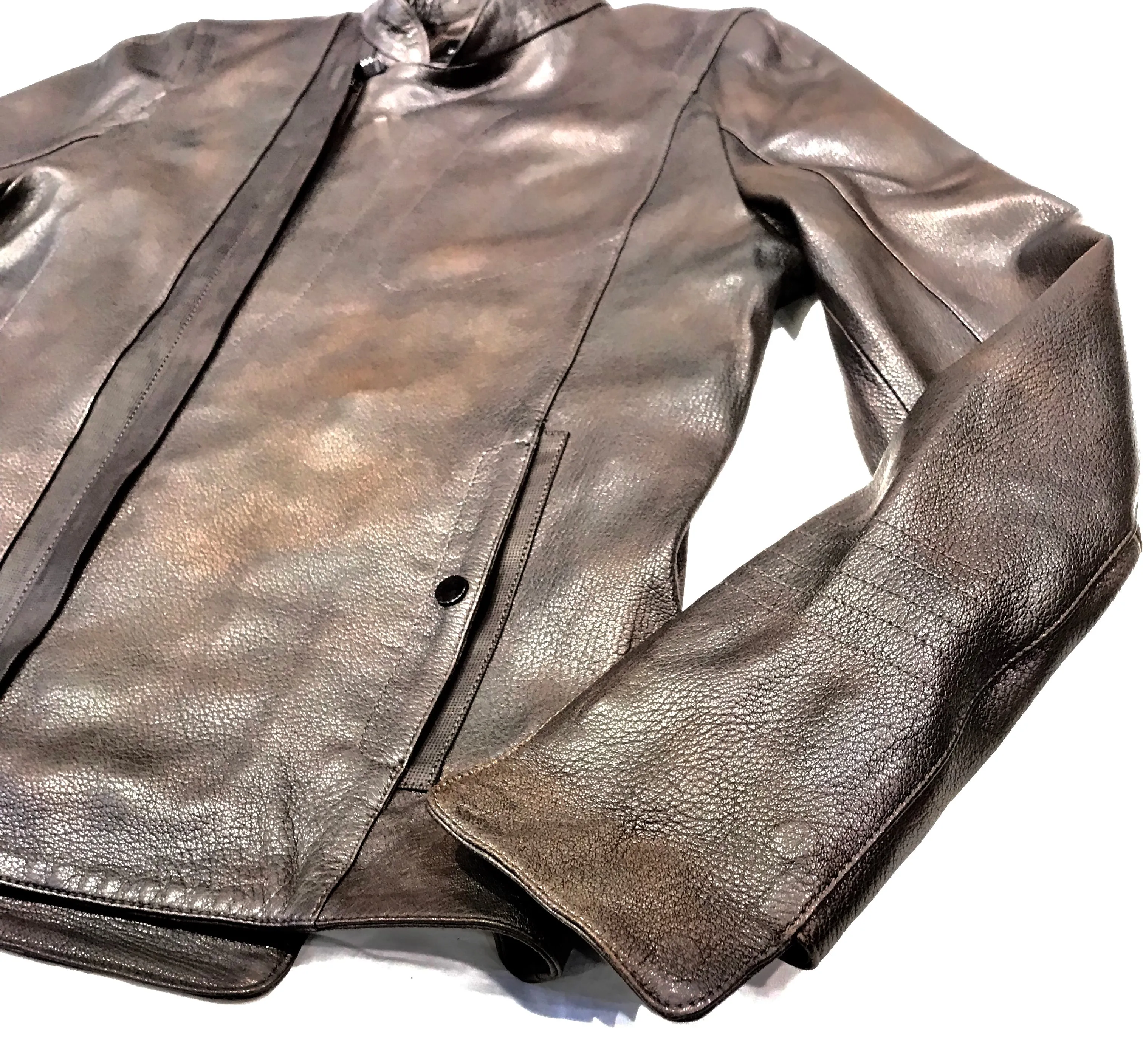 Barya NewYork Rustic Lambskin Asymmetric Jacket