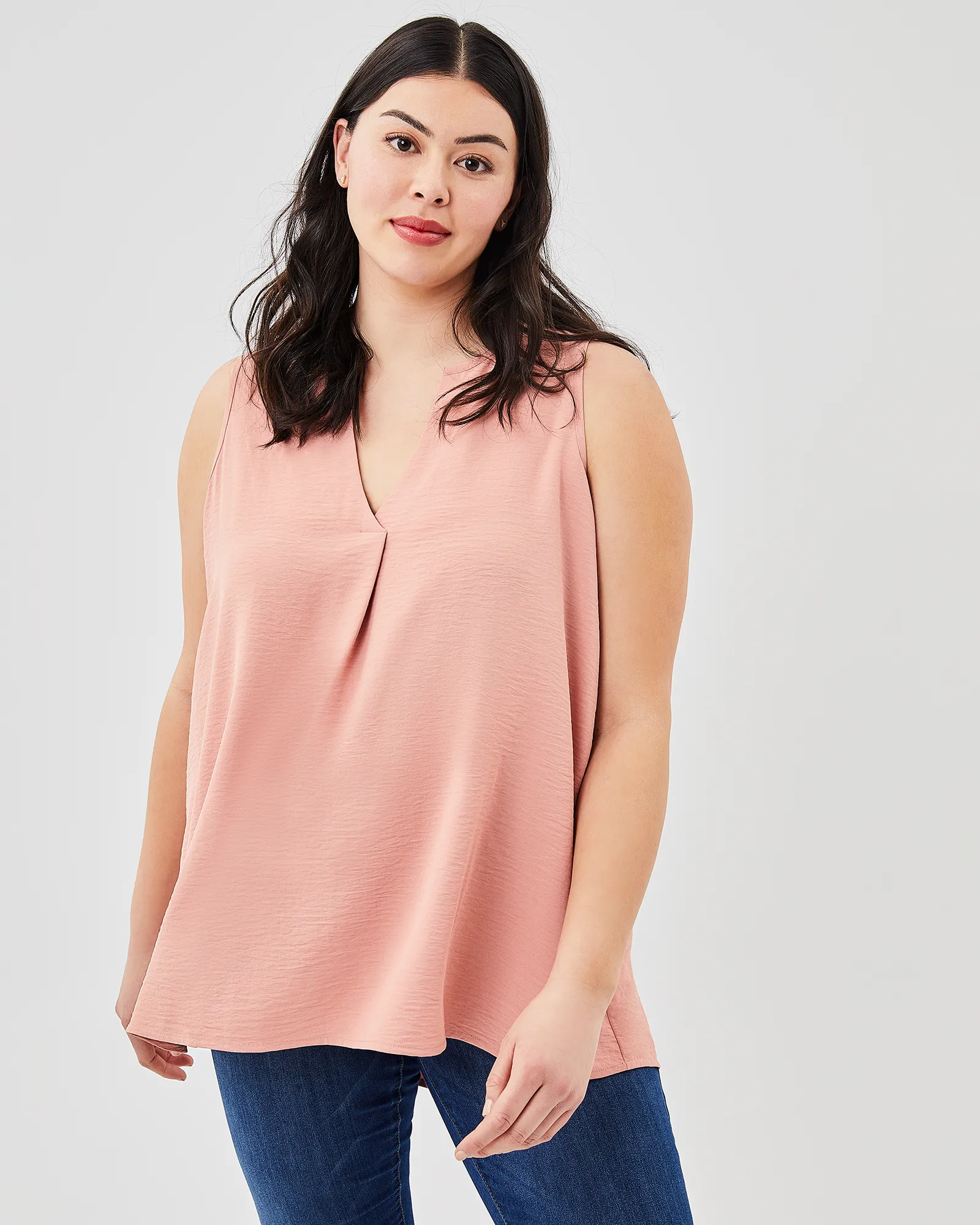 Belle Sleeveless Top | Mauve