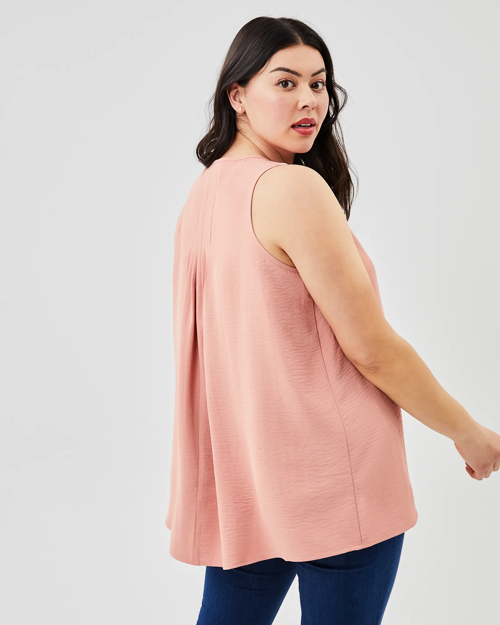 Belle Sleeveless Top | Mauve