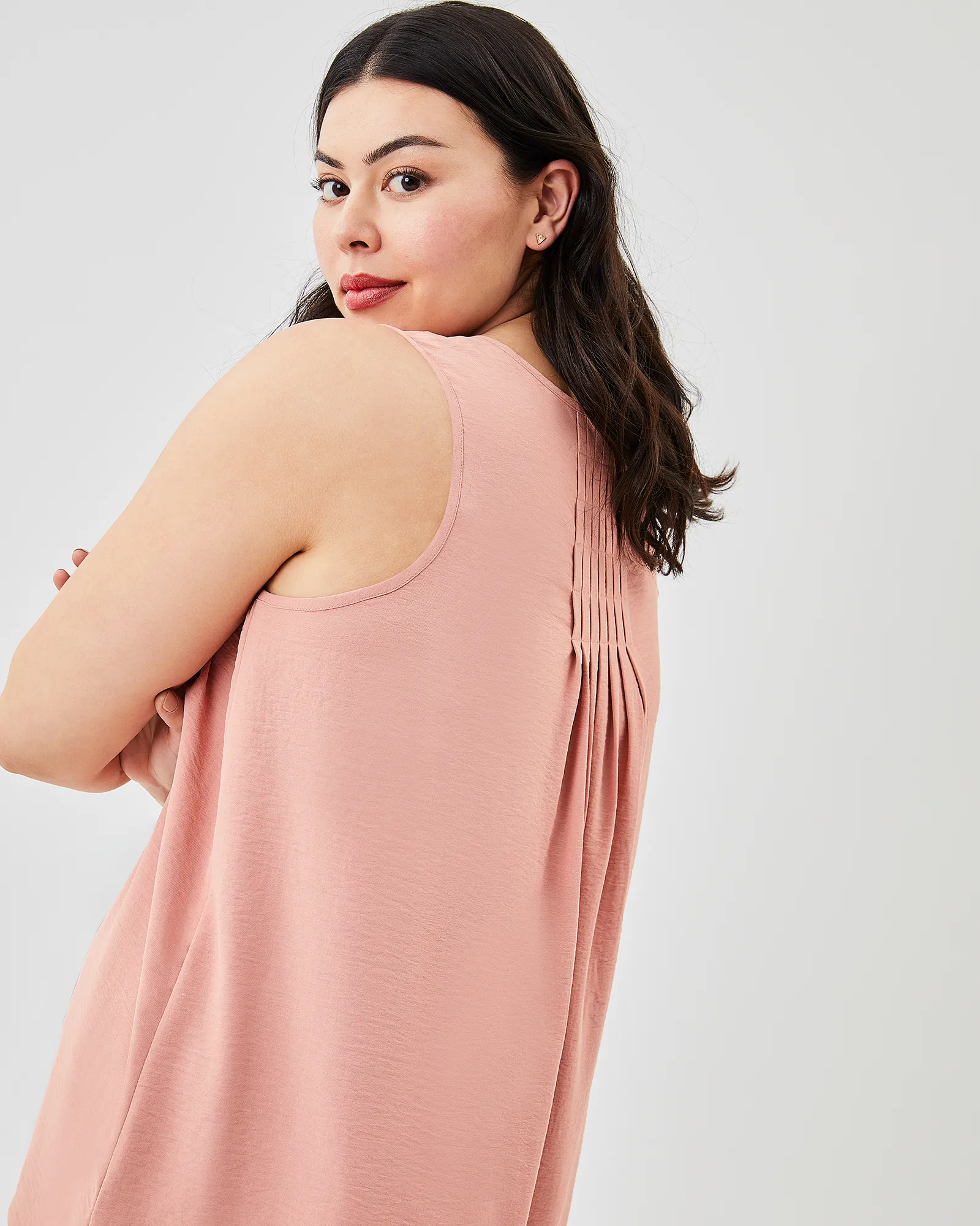 Belle Sleeveless Top | Mauve