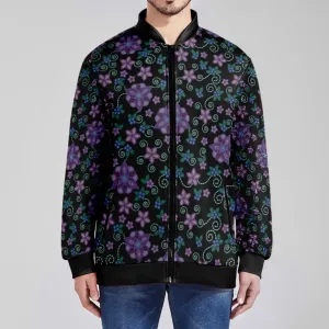 Berry Picking Zippered Collared Lightweight Jacket