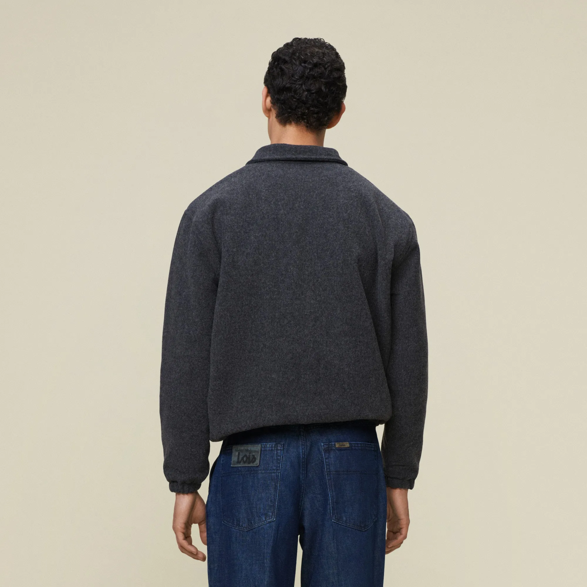 Charlie Grey Wool - Bomber Jacket