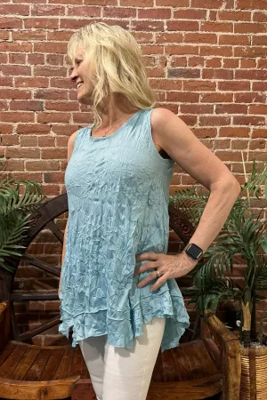 Crinkle Layer Tank by Vine Street Apparel