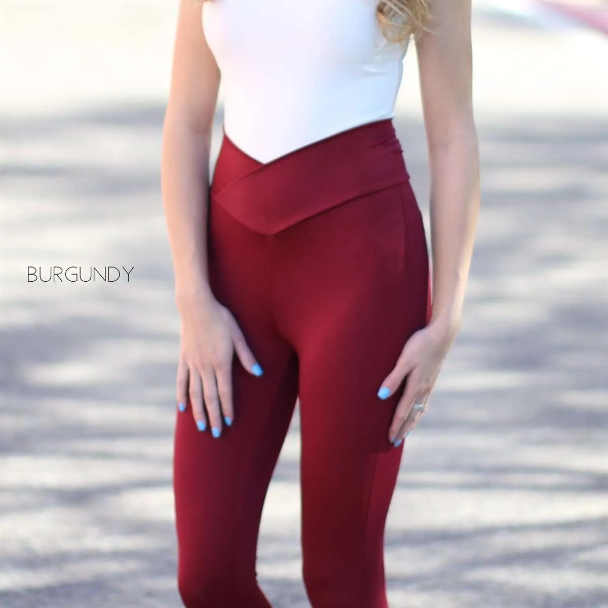 Crossover Waist Leggings