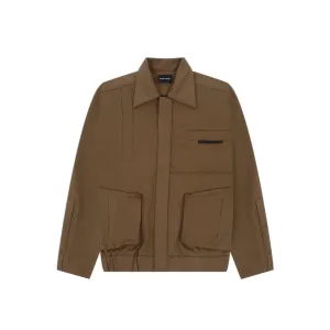 CUT PLEAT BOMBER JACKET