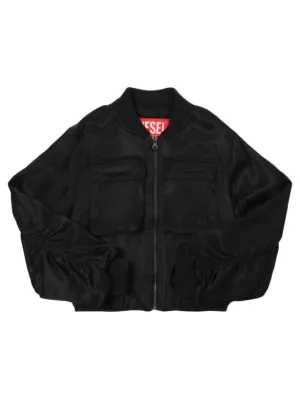 Diesel Kids   Viscose satin bomber jacket 