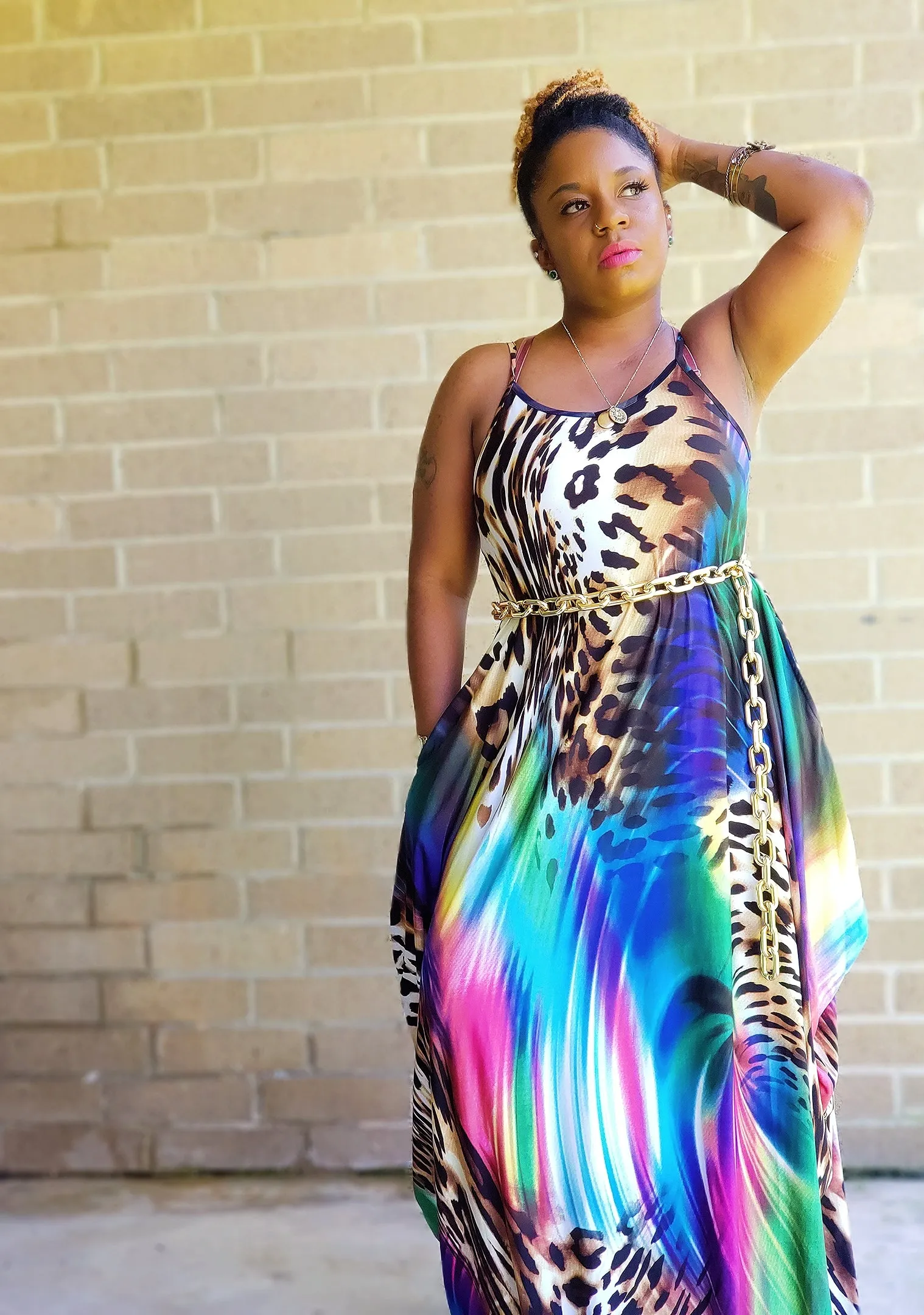 EMPRESS - Abstract Maxi Dress