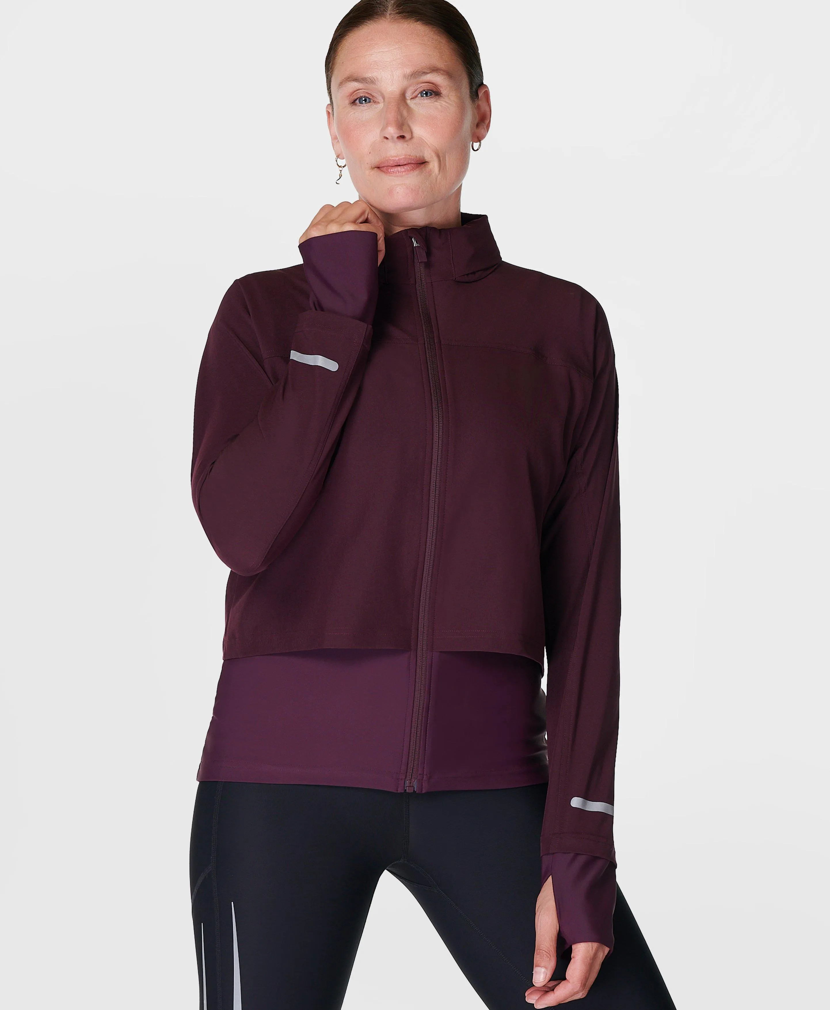 Fast Track Running Jacket Sb9712 Midnight-Cherry-Purp