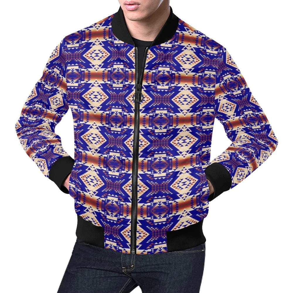 Gathering Earth Lake All Over Print Bomber Jacket for Men