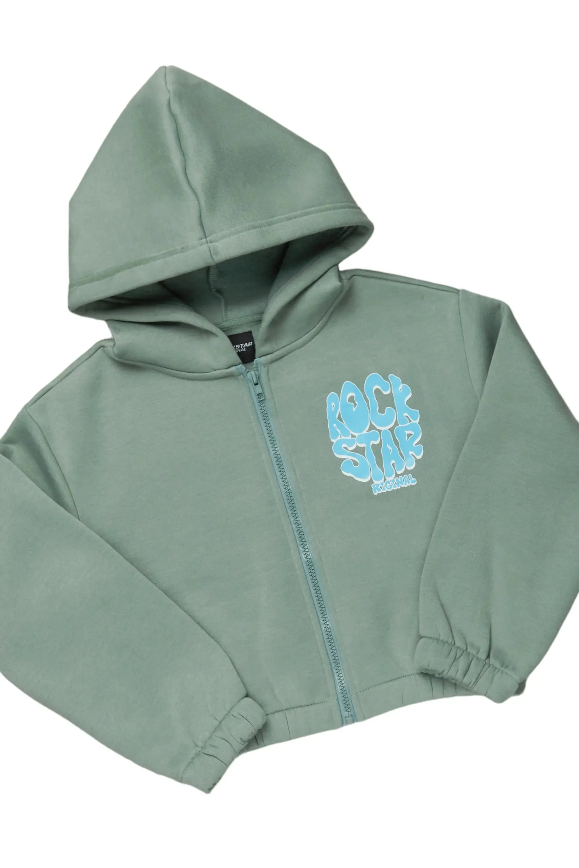 Girls Racha Sage Zip Up Hoodie Pant Set