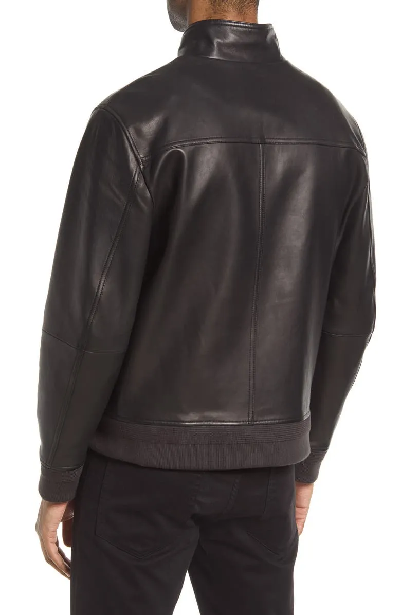 Harrington Leather Bomber Jacket