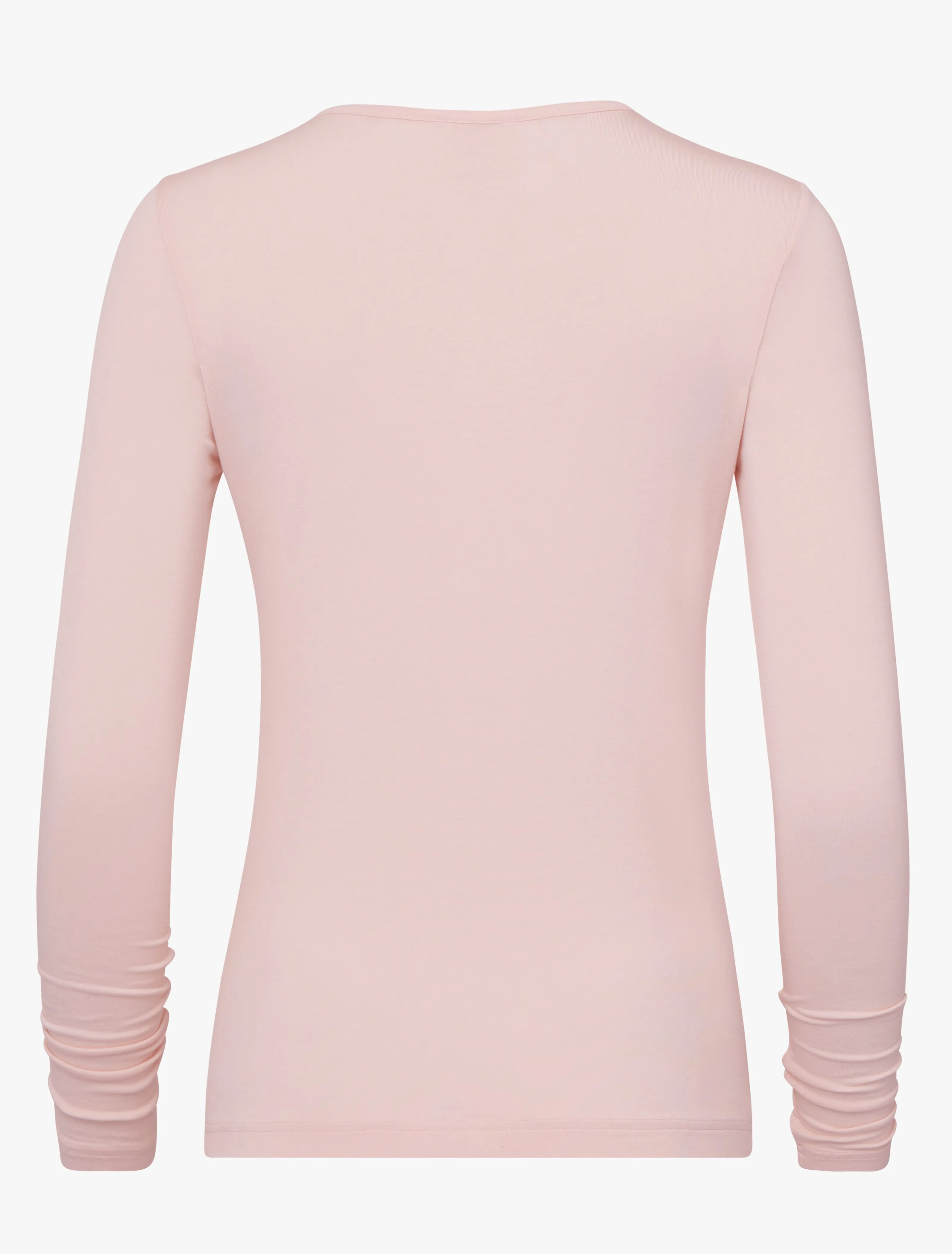 Henley Top in Petal Pink