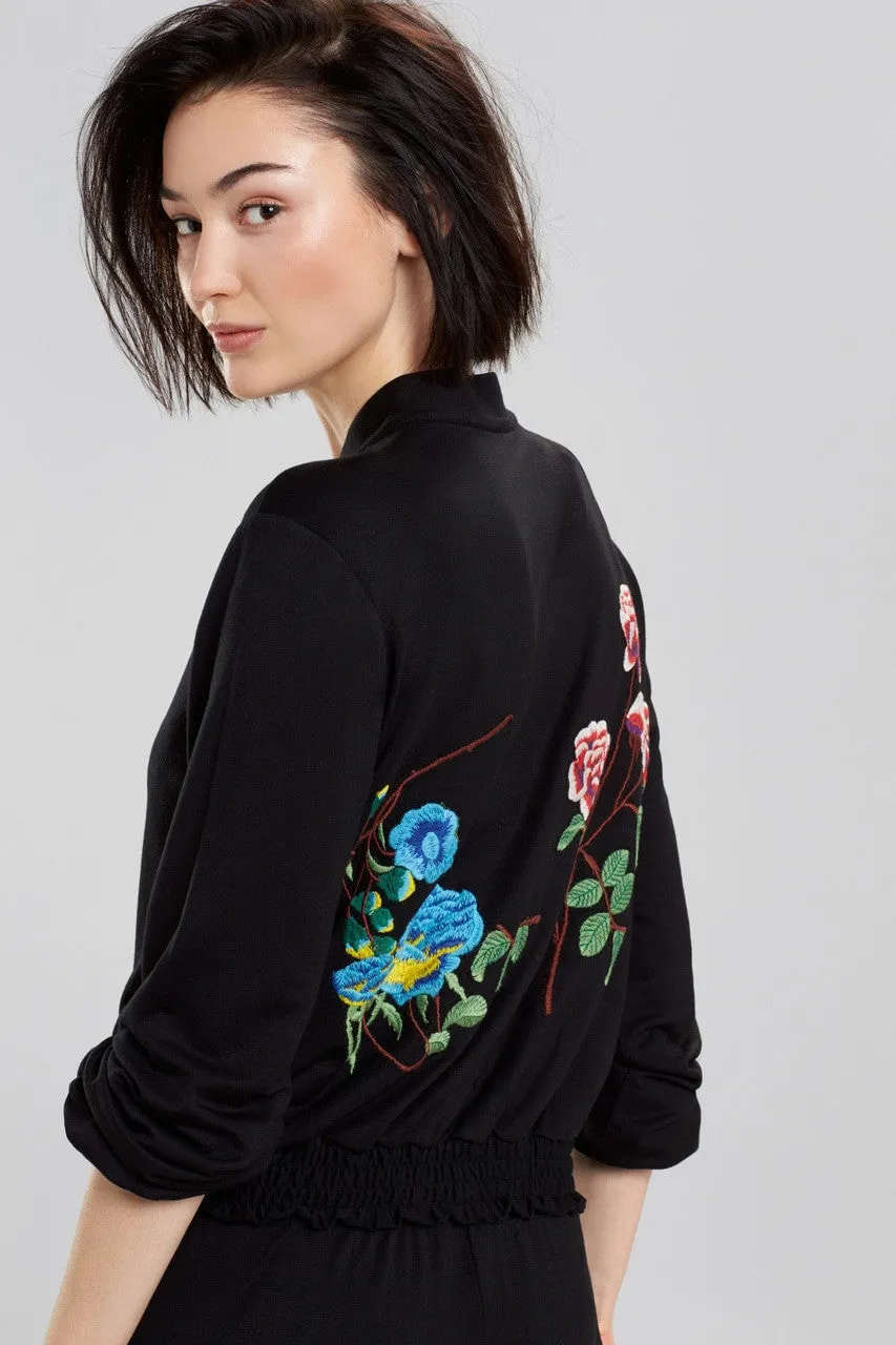 Josie Otherwear Embroidered Bomber