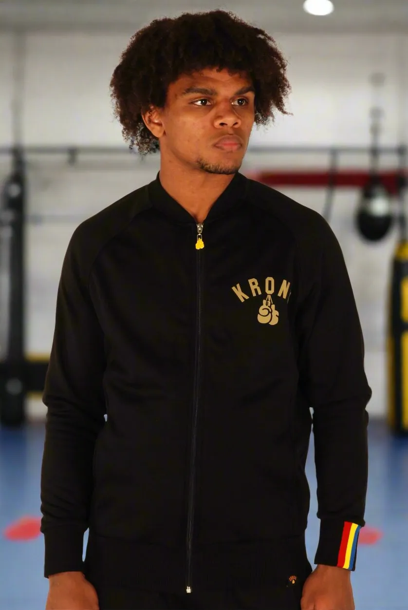 KRONK Olympic Full Zip Track Top Black