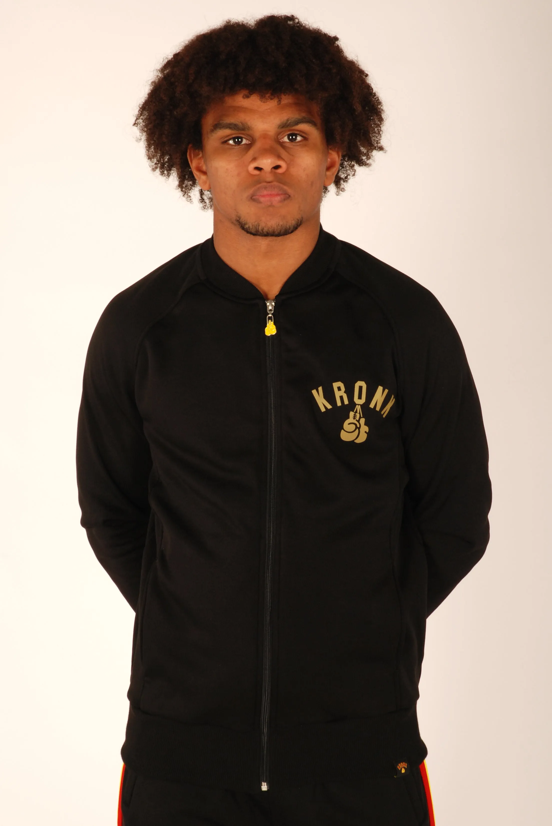 KRONK Olympic Full Zip Track Top Black