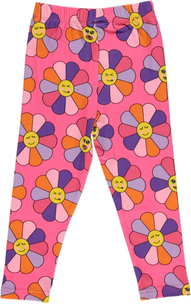 Leggings with flowers