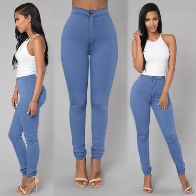 LovelyRLovely Women's High Waist Stretch Skinny Jeans