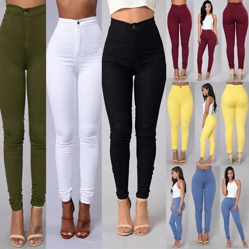 LovelyRLovely Women's High Waist Stretch Skinny Jeans