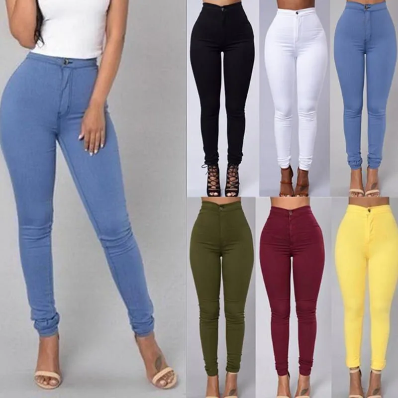 LovelyRLovely Women's High Waist Stretch Skinny Jeans