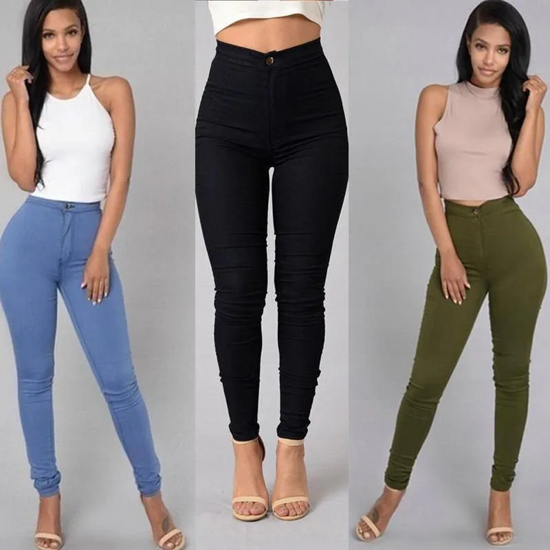 LovelyRLovely Women's High Waist Stretch Skinny Jeans