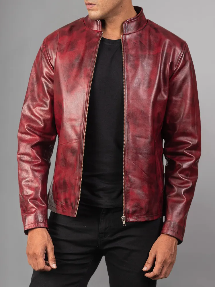 Men's Stylish Superb Real Genuine Leather Bomber Biker Jacket