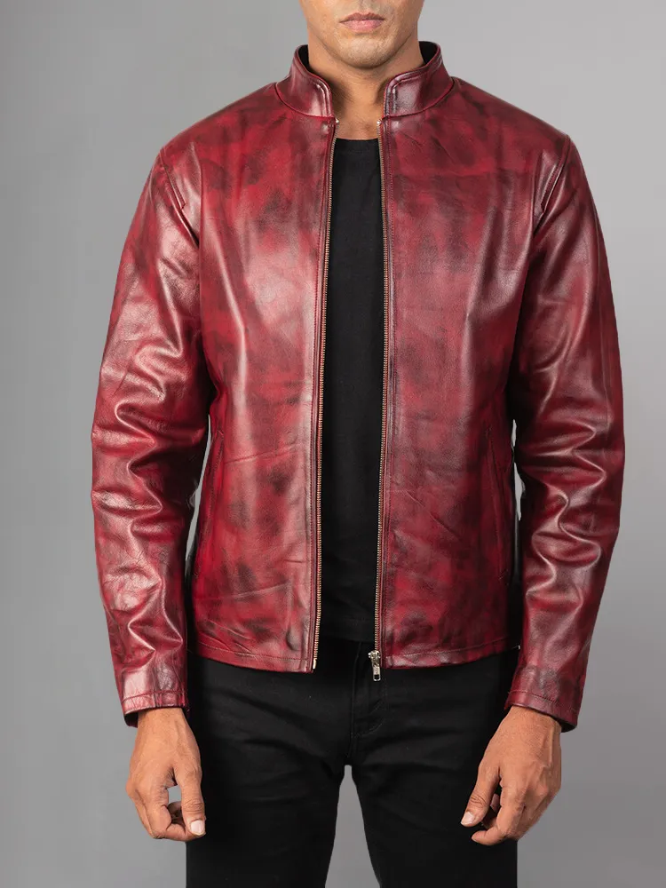 Men's Stylish Superb Real Genuine Leather Bomber Biker Jacket