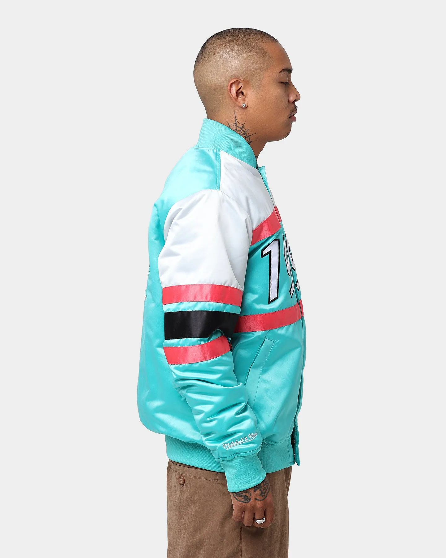 Mitchell & Ness All Star Game Heavy Satin Jacket Teal