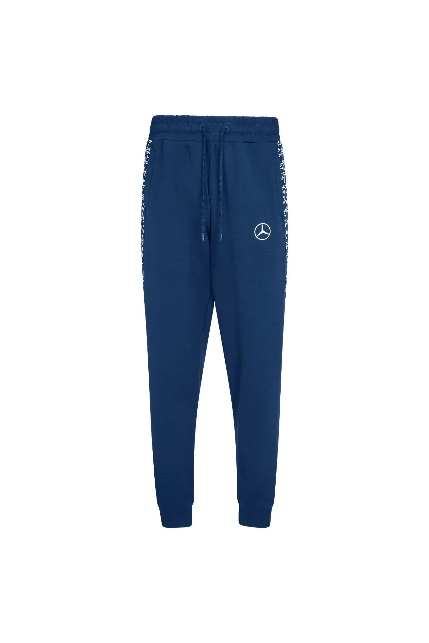 Navy White Track Suit Pant