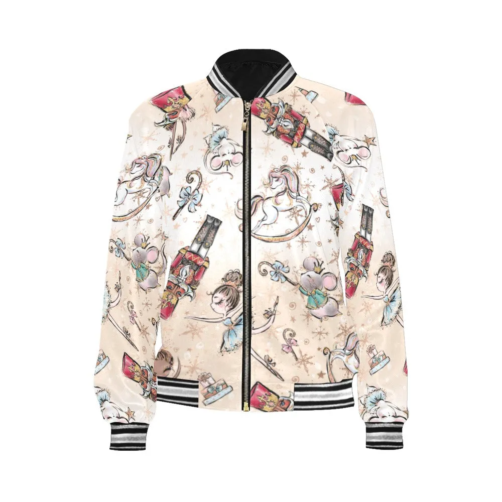 Nutcracker Bomber Jacket for Women