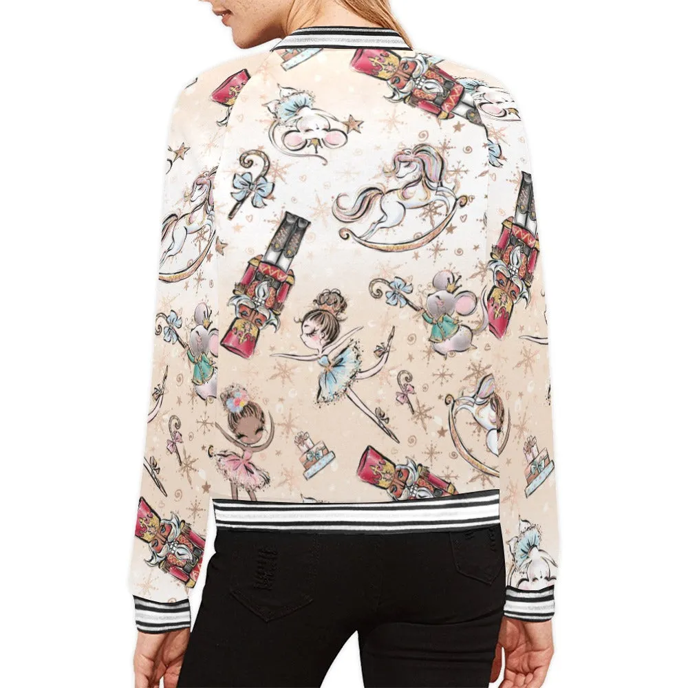 Nutcracker Bomber Jacket for Women