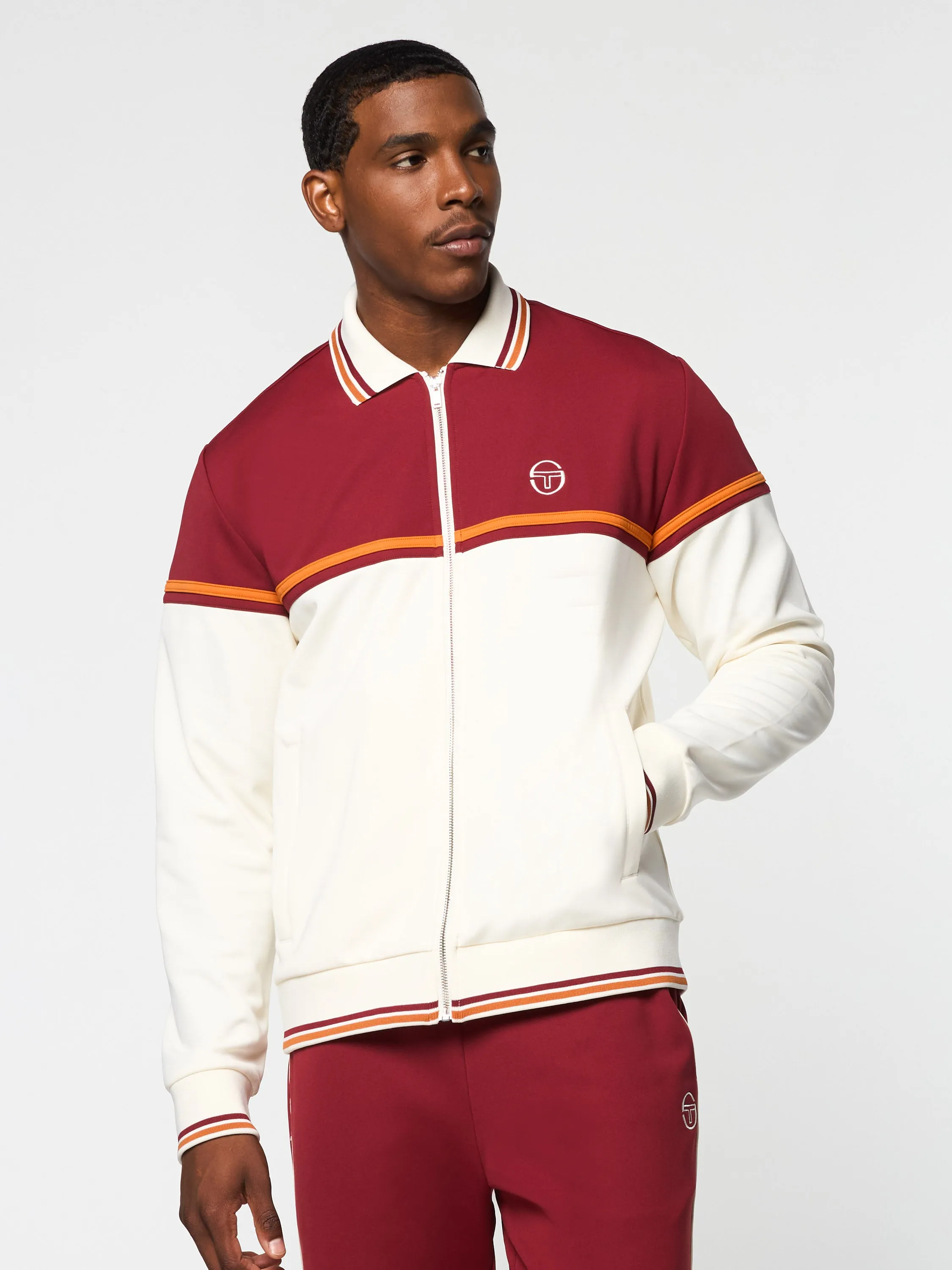 Olmi Track Jacket- Sun Dried Tomato