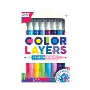 Ooly Color Layers Double Ended Layering Markers - Set of 8