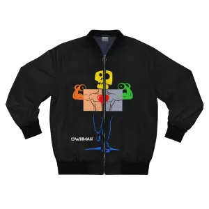 OWN MAN Men's Bomber Jacket Black