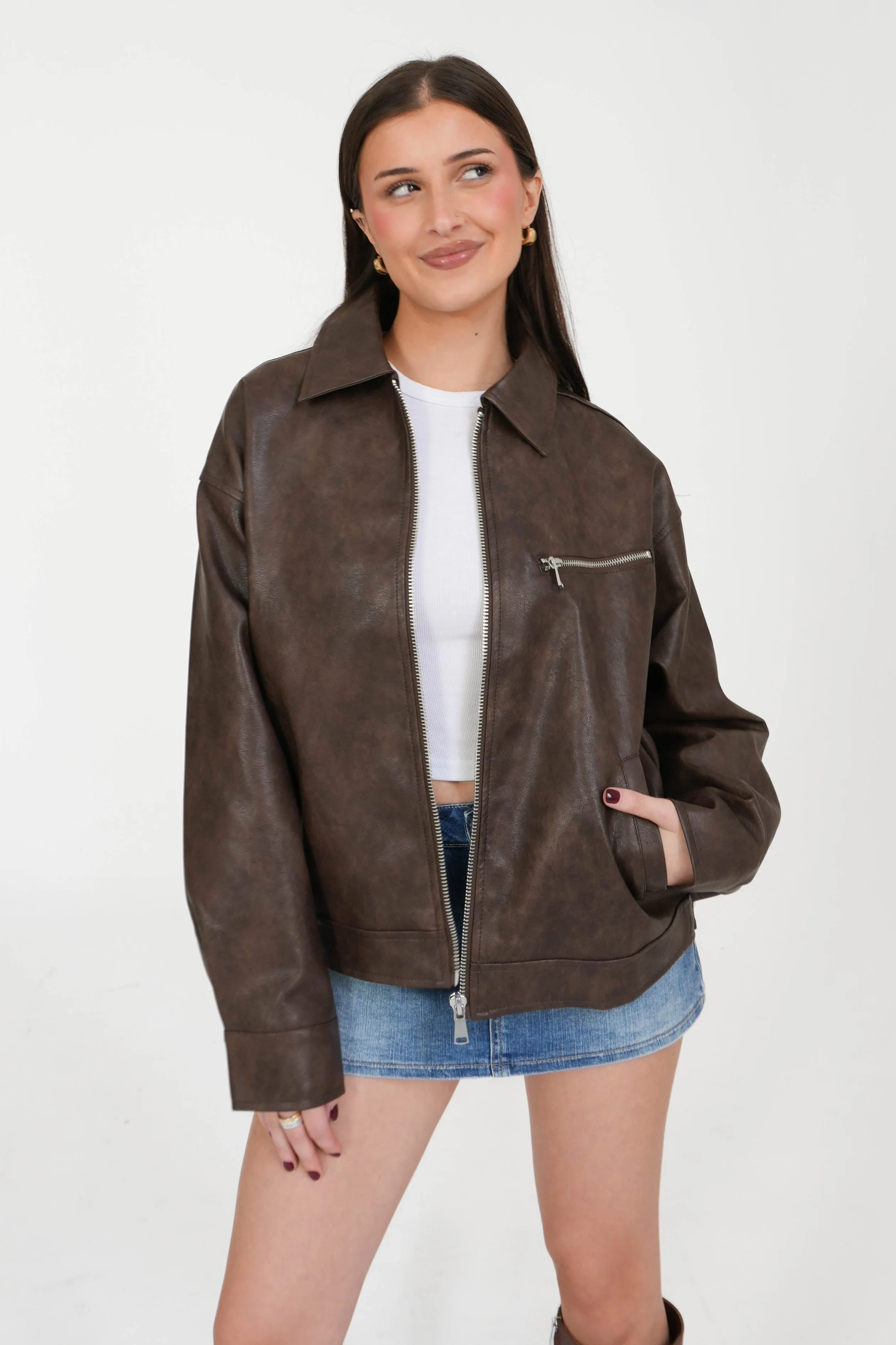 Pippa Jacket in Brown