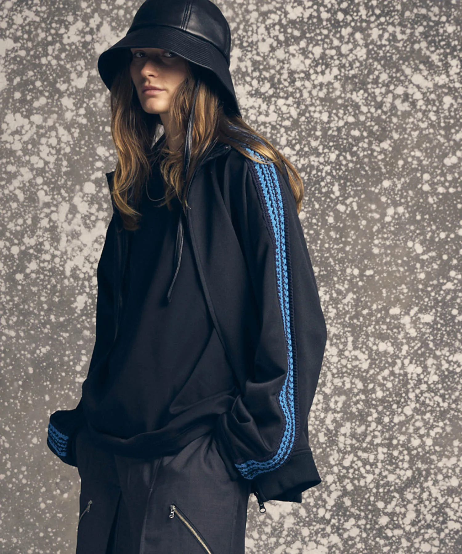 Prime-Over Crochet Line Track Jacket