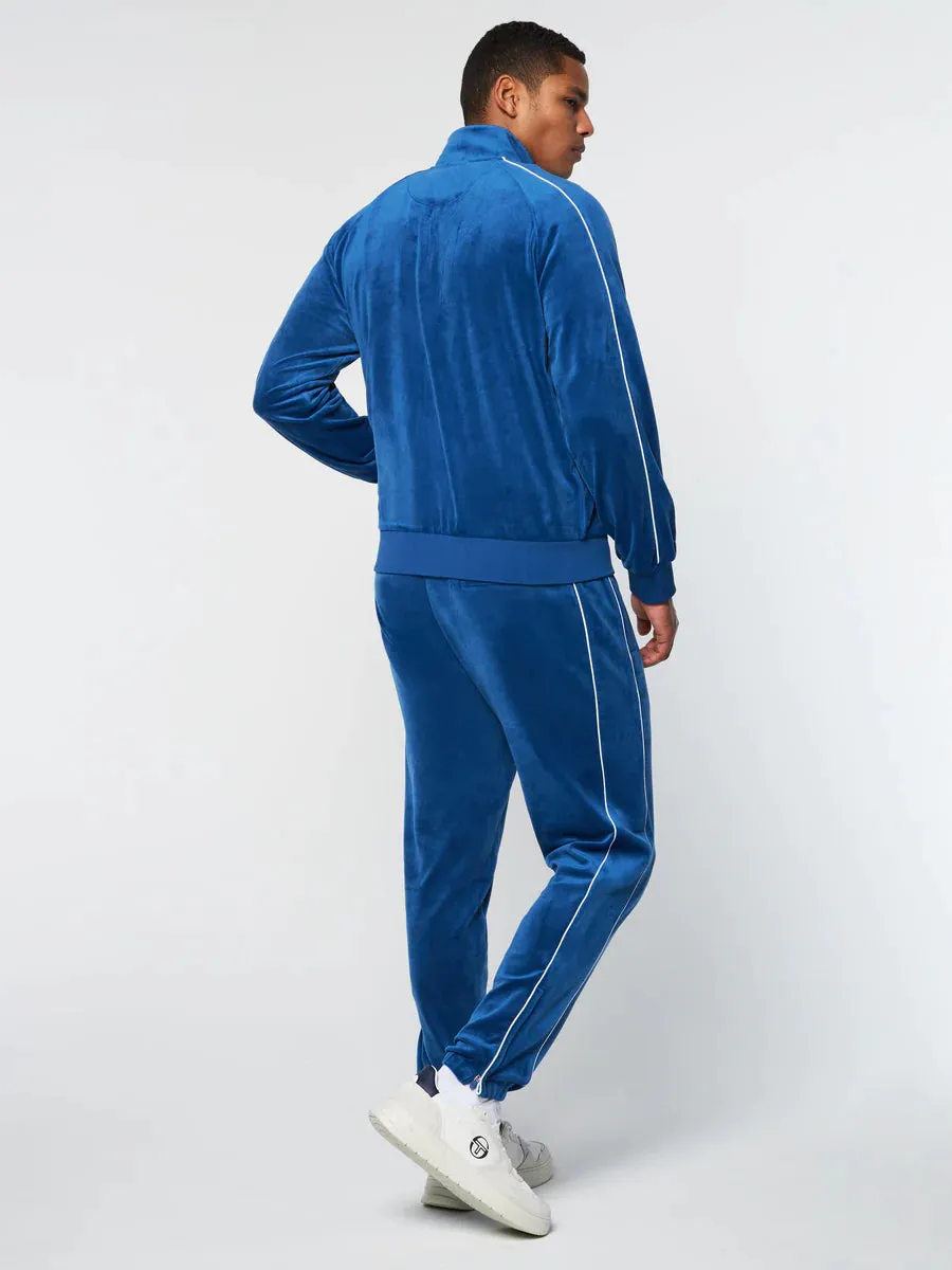 Sergio Tacchini Lioni Velour Track Limoges Royal Blue Set - Jacket and Pants