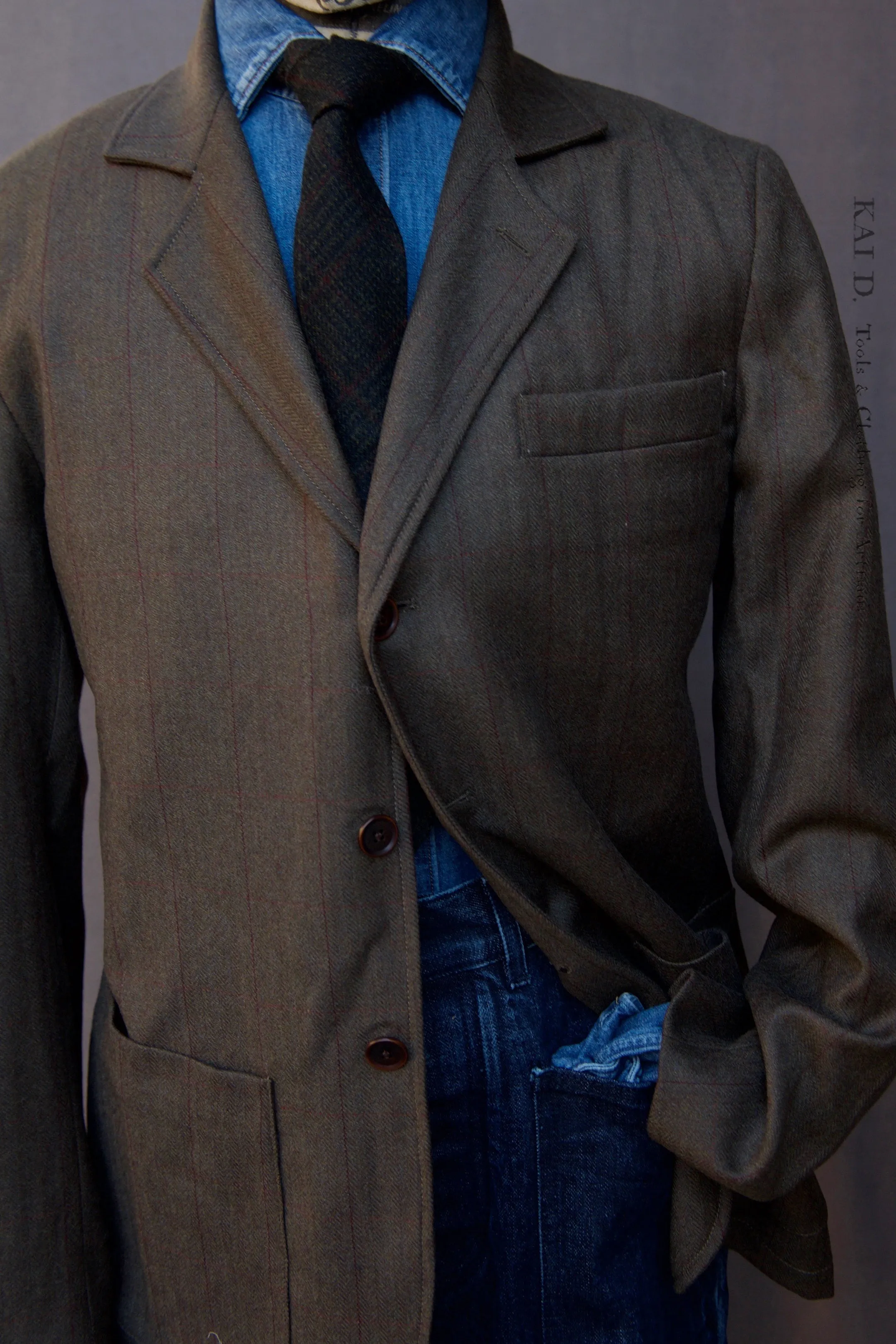 Shoemaker's Jacket - British Wool Plaid  - M, L, XL