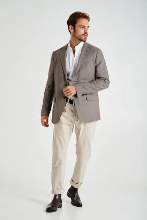 Slim fit stretch blazer