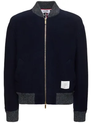 Thom Browne   Striped wool bomber jacket 