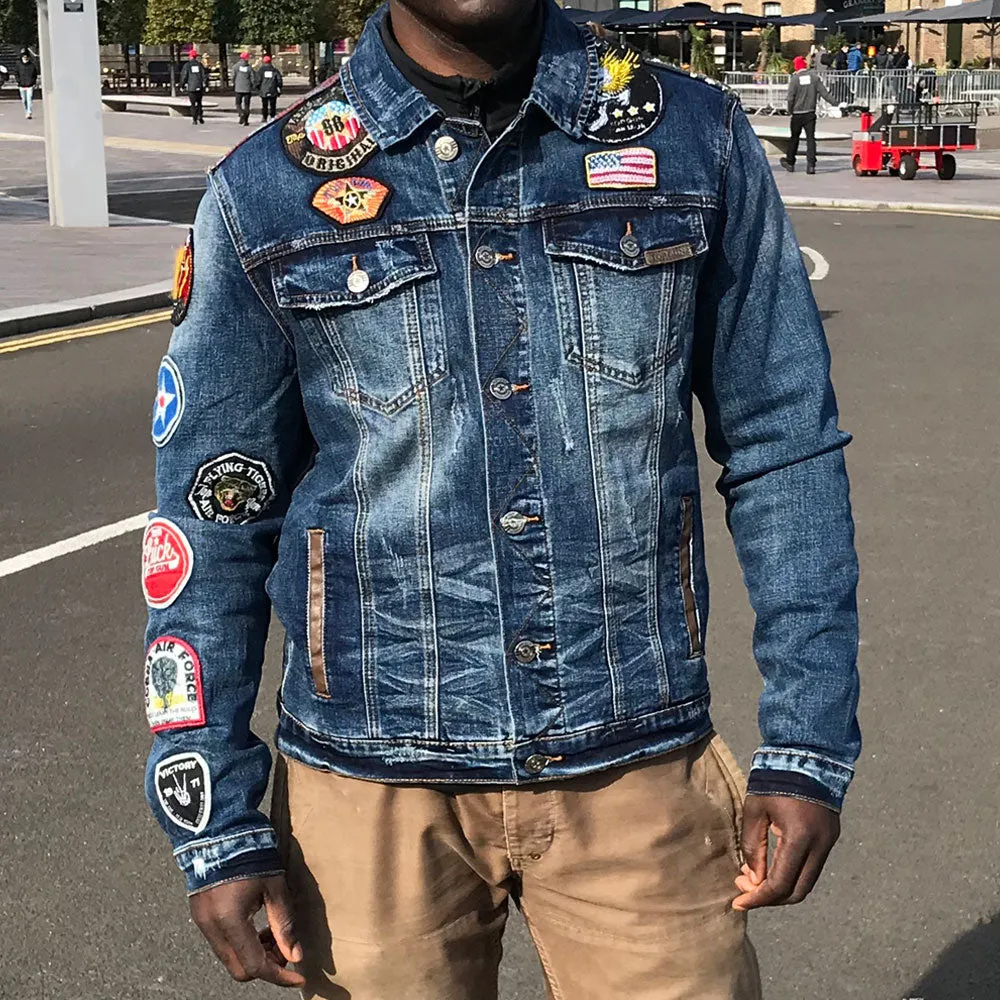 Top Gun Leopard Denim Jacket