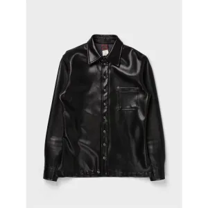 Vegan Leather Overshirt