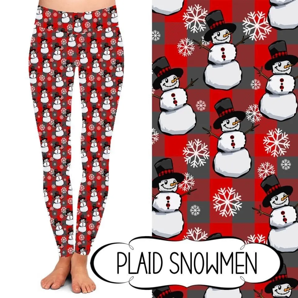 Youth Plaid Snowman